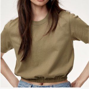 Aritzia xs olive green Piad shirt